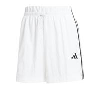 adidas Donna Essentials 3-Stripes Lifestyle Woven Shorts, White/Black, XL