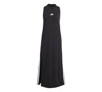 adidas Donna Essentials 3-Stripes Long Racerback Dress, Black/White, XXL