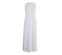 adidas Donna Essentials 3-Stripes Long Racerback Dress, halo Silver/White, S