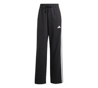 Adidas Donna Essentials 3-Stripes Open HEM French Terry Pants, Black/White, XXS