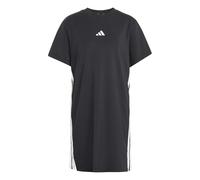 adidas Donna Essentials 3-Stripes tee Dress, Black/White, XL