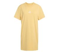 adidas Donna Essentials 3-Stripes tee Dress, Semi Ice Tangerine/White, M