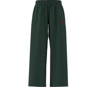 adidas Donna Essentials 3-Stripes Woven Parachute Pants, Team Dark Green/White, XL
