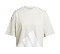 adidas Donna Essentials Big Logo Boyfriend T-Shirt, Wonder Alumina/White, XXL