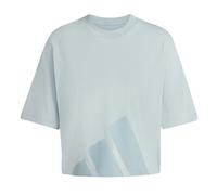 adidas Donna Essentials Big Logo Boyfriend T-Shirt, Wonder Sage/Green Earth, M