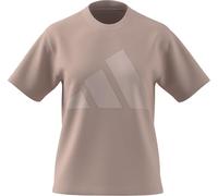 adidas Donna Essentials Big Logo Cotton T-Shirt, Blush Pink/Pink Tint, L