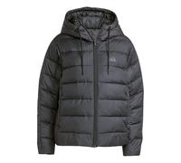 adidas Donna Essentials CLIMAWARM 3 Stripes Synthetic Down Hooded Jackets, black, L