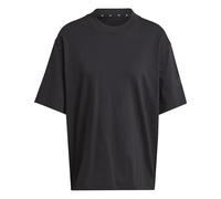 adidas Mujer Essentials Contemporary Logo Boyfriend T-Shirt, Black, L