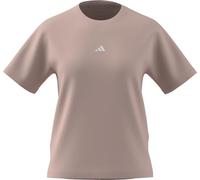 adidas Donna Essentials Small Logo Cotton T-Shirt, Blush Pink/White, L