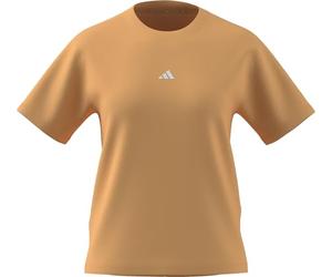 adidas Donna Essentials Small Logo Cotton T-Shirt, Semi Ice Tangerine/White, S