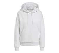 adidas Mujer Essentials Small Logo Feel Cozy Hoodie, Light Grey Heather/White, S