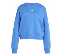 adidas Donna Essentials Small Logo Feel Cozy Relaxed FIT Sweatshirt, Ray Blue/White, XXL