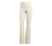 adidas Donna ESSENTIALS SMALL LOGO FLARED LEGGINGS, Wonder Alumina/White, L