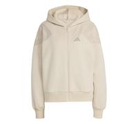 adidas Donna Future Icons Three Stripes Hoodie, Crystal Linen, L