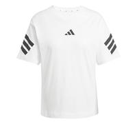 adidas Donna Future Icons Three Stripes T-Shirt, White, L