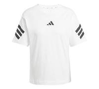 adidas Donna Future Icons Three Stripes T-Shirt, White, XXL