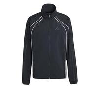 adidas Donna Iconic Woven Tracktop with 3-Stripes, Black, M