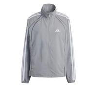 adidas Donna Iconic Woven Tracktop with 3-Stripes, ch Solid Grey, L