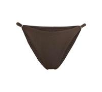 adidas Donna ICONISEA Ribbed Bikini Bottom, Aurora Coffee, 40