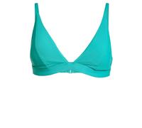 adidas Donna ICONISEA Ribbed Padded Triangle Bikini Top, Pure Teal, 44