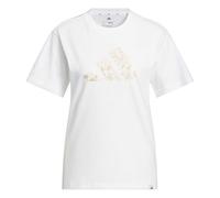 adidas Donna Iridescent Shells Big Logo Graphic T-Shirt, White, M