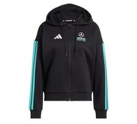 adidas Donna Mercedes - AMG Petronas Formula 1 Team DNA Full Zip Hoody, Black/Semi Mint Rush, XL