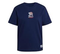 adidas Donna Mini Embroidery Graphic T-Shirt, Dark Blue, XL