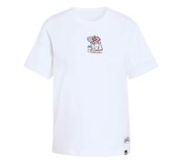adidas Donna Mini Embroidery Graphic T-Shirt, White, S