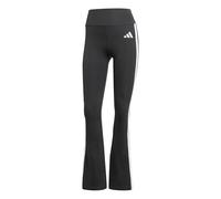adidas Donna Optime Essentials 3 Stripes Flared Leggings, Black/White, S