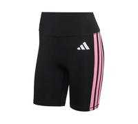 adidas Donna Optime Essentials 3Stripes Short Leggings, black/st tropic bloom, M 5 inch