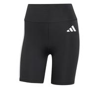 adidas Donna Optime Essentials 3Stripes Short Leggings, black/white, M 5 inch