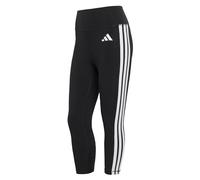 adidas Donna Optime Essentials Workout 3-Stripes 3/4 Leggings, black/white, XS