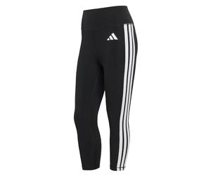 adidas Donna Optime Essentials Workout 3-Stripes 3/4 Leggings, black/white, XS