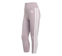 adidas Donna Optime Essentials Workout 3-Stripes 3/4 Leggings, preloved fig/white, M