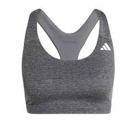 adidas Donna Optime Essentials Workout Heather Medium Support Bra, Grey Four Mel, XS