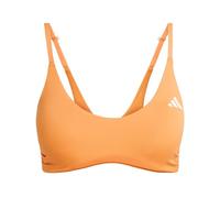 adidas Donna Optime Essentials Workout Light Support Bra Adjustable Straps, Pure Orange, L