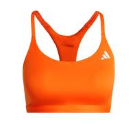 adidas Donna Optime Essentials Workout Light Support Bra, Pure Orange, L