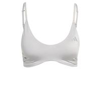 adidas Donna Optime Essentials Workout Shine Light Support Bra, Grey Two, XXL