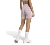 adidas Donna Optime Workout 3-Stripes Short Leggings, preloved fig, L 5 inch