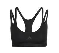 adidas Donna Optime Workout Strappy Light Support Bra, Black, S