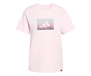 adidas Donna Outdoor Adventure Graphic Tshirt, Clear Pink, S