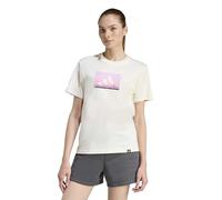 adidas Donna Outdoor Adventure Graphic Tshirt, Off White, M