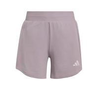 adidas Donna Pacer Essentials Knit High-Rise Shorts, preloved Fig/White, XXS 3 Inch
