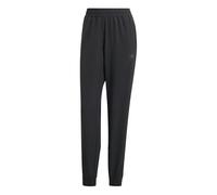Adidas Donna Pacer Workout 3 Stripes Woven Mid Rise Pants, Black, M