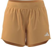 adidas Donna Pacer Workout Flex Woven Shorts, Semi Ice Tangerine, L 4 Inch