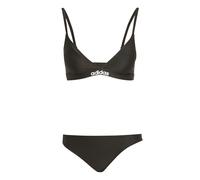 adidas Donna Padded 2-Way Straps Triangle Bikini Set, Black/White, 32