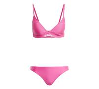 adidas Donna Padded 2-Way Straps Triangle Bikini Set, Shock Pink/White, 38