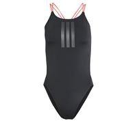 adidas Donna RIPSTREAM 3-Stripes Tie Back Swimsuit, Black, 44
