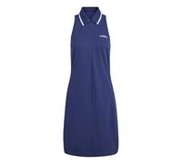 adidas Donna Seasonal Essentials Colorpop Dress with Embroidered Graphic, Dark Blue/White, XXL