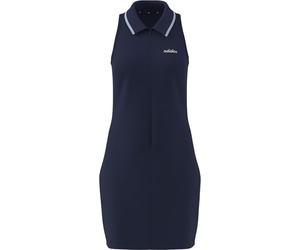 adidas Donna Seasonal Essentials Colorpop Dress with Embroidered Graphic, Dark Blue/White, XXS